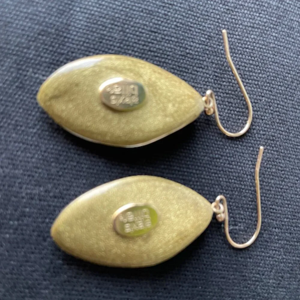 Alexis Bittar | Dust Long Leaf Statement Earrings (Warm Brown)